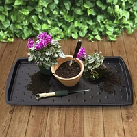 15"x29" Soho Boot Tray, Black, 15"x29" Soho Utility Tray for Household Use