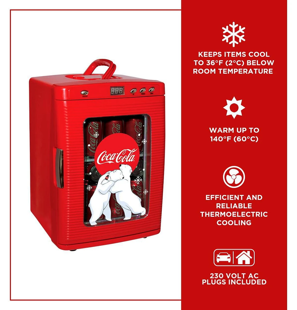 Coca-Cola® Beverage Display Mini Fridge Cooler/Warmer 28 Can