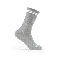 Fruit of the Loom All Day Comfort Crew Socks pour filles Haut Côtelé 2x1.