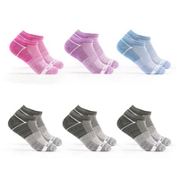 Fruit of the Loom Girls All Day Comfort Chaussettes invisibles Technologie d’évacuation.