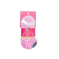 Fruit of the Loom Girls All Day Comfort Chaussettes invisibles Technologie d’évacuation.