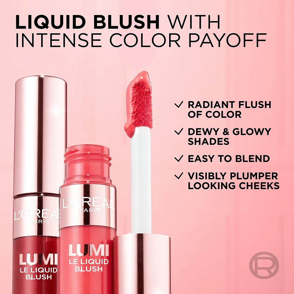 L'Oreal Paris Lumi Le Liquid Blush, Intense Blendable Colour, 10 mL, Intense liquid pigments