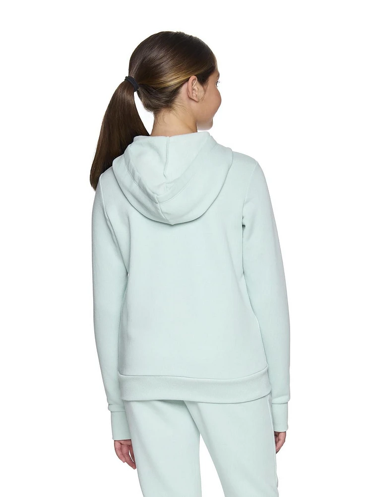 Reebok Girls Victor Zip Up Fleece Hoodie With Pockets