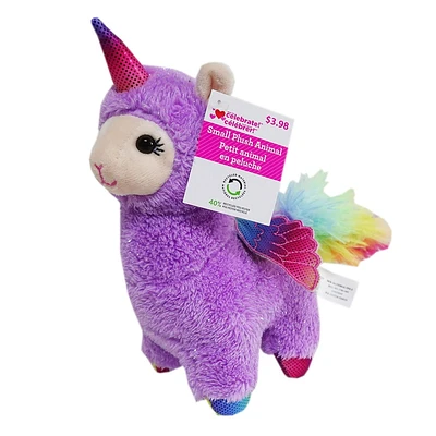 Way To Celebrate Small Llama Plush Purple,  7.5inch