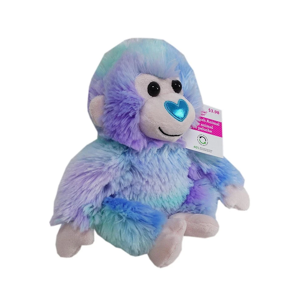 Way To Celebrate Small Rainbow Fur Monkey Plush,7.5inch