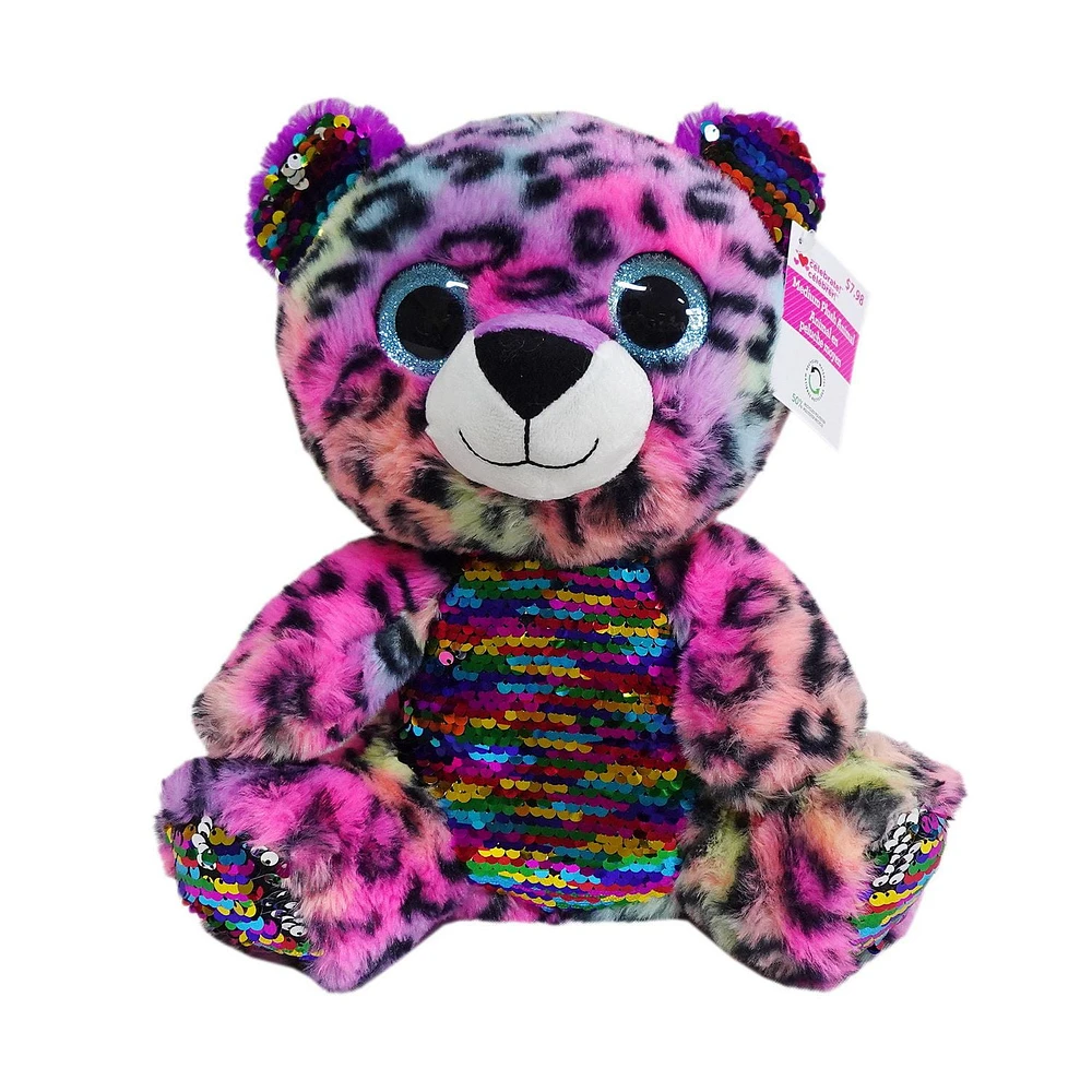 Way To Celebrate Medium Standing Leopard Plush,10.5inch