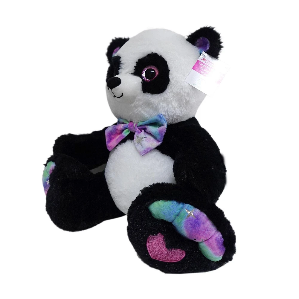 Way To Celebrate Large Big Feet Panda Black and white Plush ,14inch