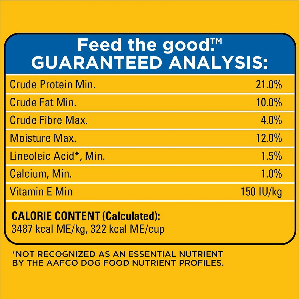 Pedigree Vitality+ Adult Dry Dog Food Roasted Chicken & Vegetable Flavour, 8kg-20kg