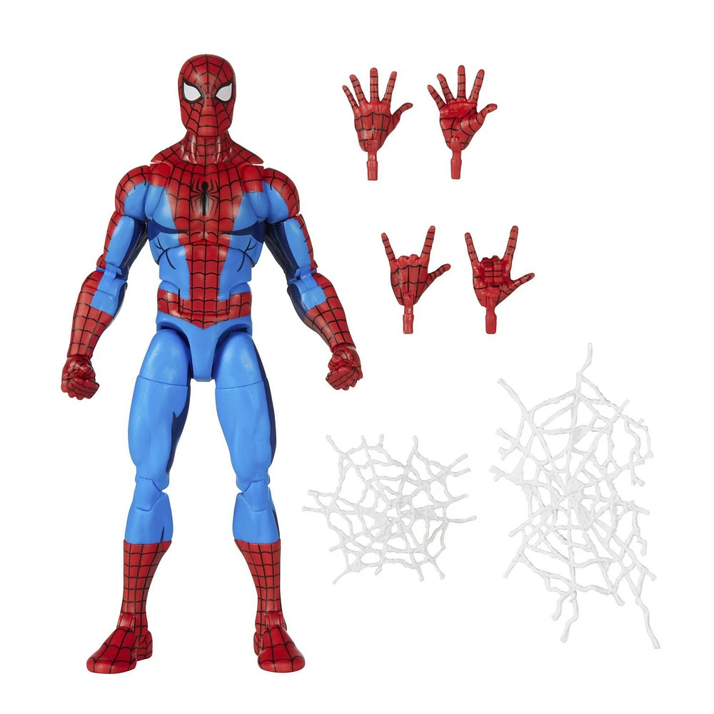 Marvel Legends Series Spider-Man Cel Shaded 6-inch Action Figure Toy, 6 Accessories