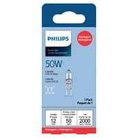 PHILIPS 50W T3 Capsule Halogen Light Bulb G4