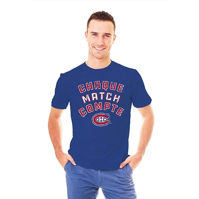 NHL Montreal Canadiens Men's Chaque Match Short Sleeve T-Shirt *On-Line Exclusive