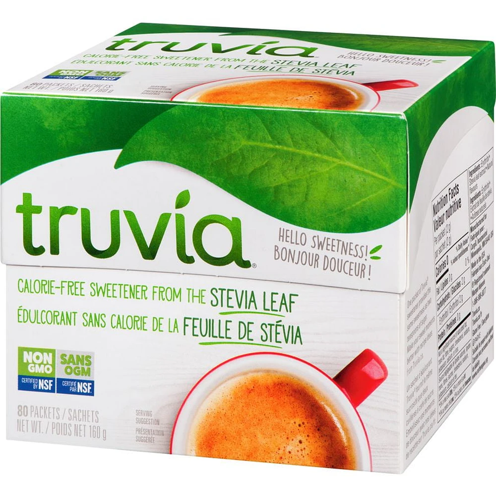 Truvia Calorie-Free Sweetener from the Stevia Leaf Sachets/Packets, 80 Count (160 g Carton)