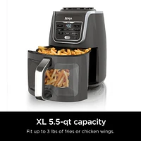 Ninja AF171C EzView Air Fryer Max XL, 5.5-qt. Capacity, 7 functions, up to 450°F, EzView Window, Grey, 7 cooking functions