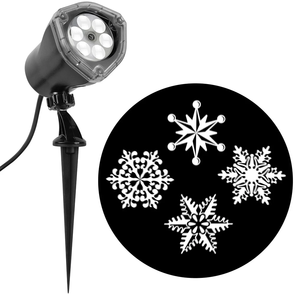 Lightshow Projection-Whirl-a-Motion-Ornate SnowFlurry (White)