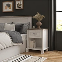 Ameriwood Home Rue Lane Nightstand, Ivory Oak and Gray Oak