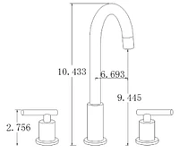 16.25-in. W Above Counter White Bathroom Vessel Sink Set For 3H8-in. Left Faucet AI