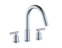 16.25-in. W Above Counter White Bathroom Vessel Sink Set For 3H8-in. Left Faucet AI