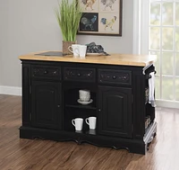 McNally Kitchen Island, Black