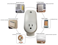 Wexstar Plug-In Thermostat with Wi-Fi capability and Smart Phone Connection for Portable Heaters, C TUV US and FCC Certified