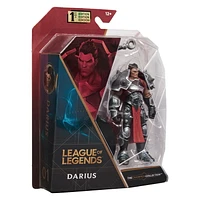 League of Legends, 4-Inch Darius Collectible Figure w/ Premium Details and Axe Accessory, The Champion Collection, Collector Grade, Ages 12 and Up