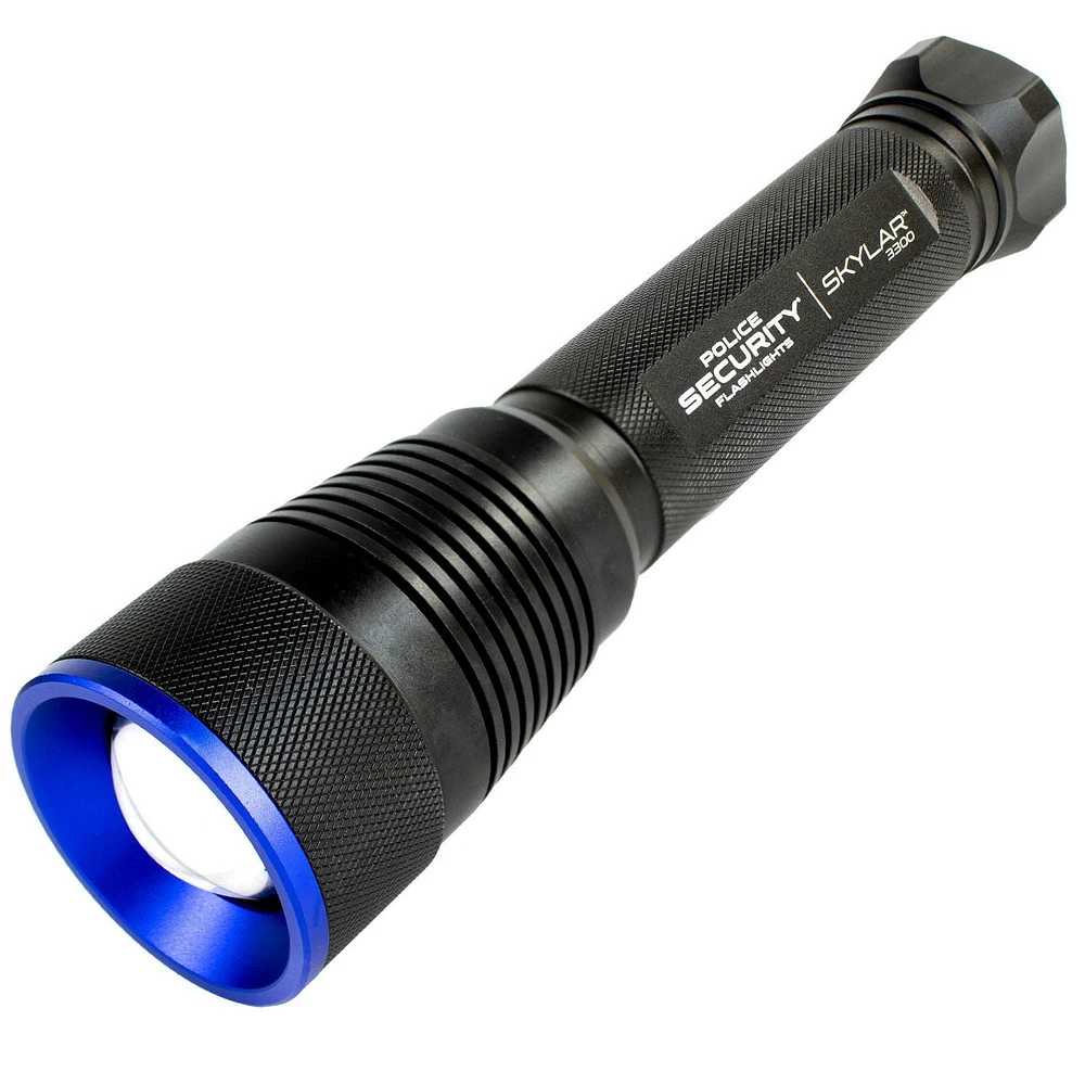 Police Security Skylar 9AA Flashlight, 5 Modes, 3300 Lumen, 9AA Flashlight