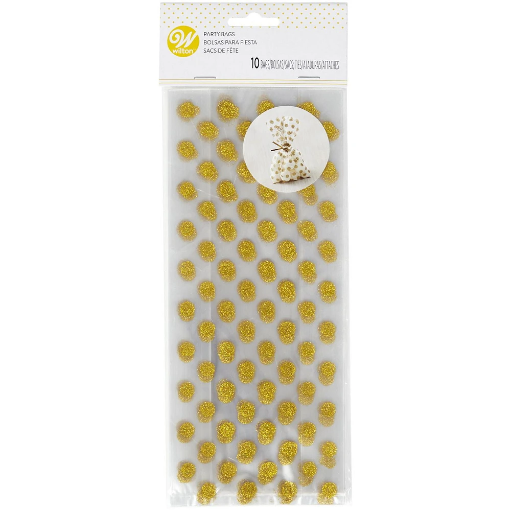 Wilton Gold Dot Party Bags