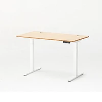 Standard Home Office Height-Adjustable Standing Desk - Dual Motor - White Frame