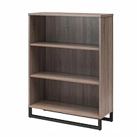 Ameriwood Home Lynnfield 3 Shelf Bookcase, Distressed Gray Oak