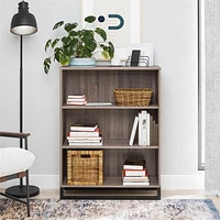 Ameriwood Home Lynnfield 3 Shelf Bookcase, Distressed Gray Oak