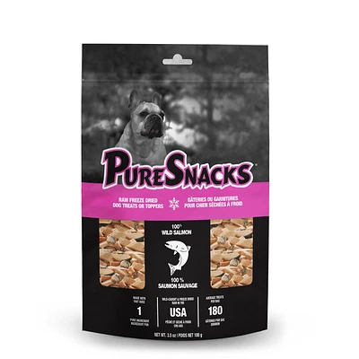 PureSnacks Freeze Dried Salmon Dog Treats, 100g