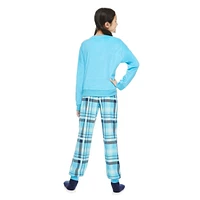 Justice Girls' Velour Fleece Pajamas and Chenille Socks 3-Piece Set