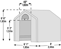 ShelterLogic GrowIT Greenhouse with Integrated Shelving