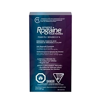 Rogaine Hair Growth Treatment for Women, Daily Hair Loss & Thinning Treatment, 5% Minoxidil Foam - 4 Month Supply, 2x 60 grams., 2 x 60 g