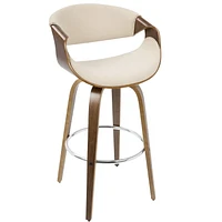 Curvini Mid-Century Modern Barstool by LumiSource