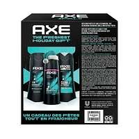 Axe  with Body Spray, Body Wash & 2-1 Shampoo and Conditioner Apollo Gift Set, Bundle of 3