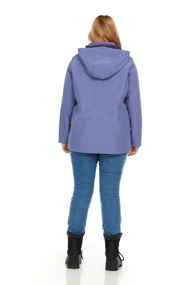 Veste softchell à capuchon plus pour femmes Swiss Tech
