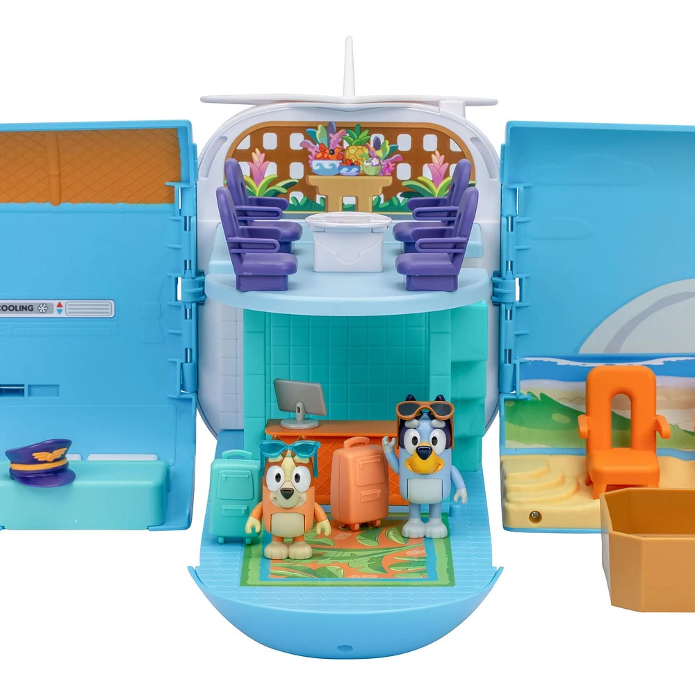 BLUEY 3-IN-1 AIRPLANE PLAYSET, 2 Exclusive Figures Included