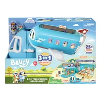 BLUEY 3-IN-1 AIRPLANE PLAYSET, 2 Exclusive Figures Included