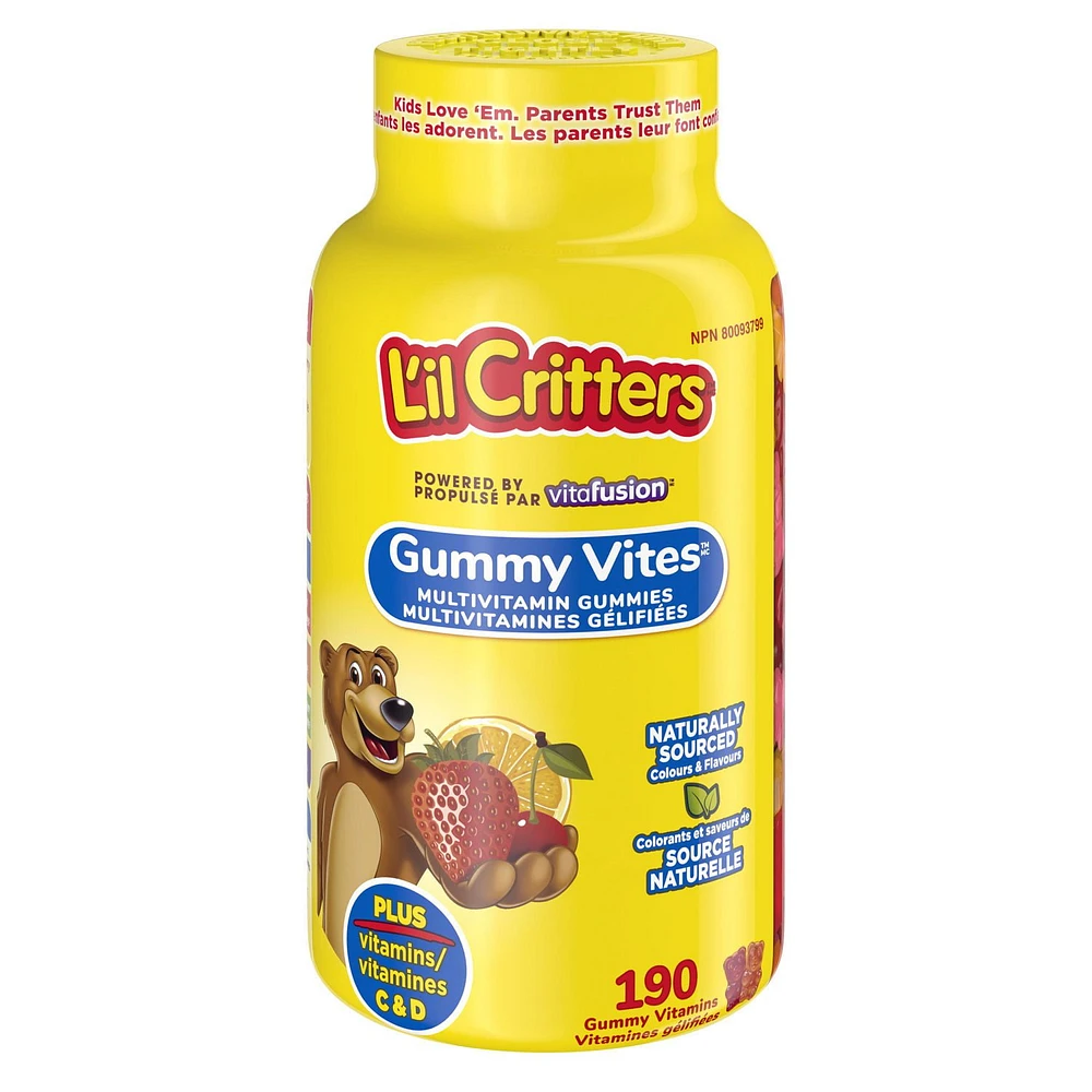 L’il Critters GummyVites Complete Multivitamin Gummies, 190 gummies, natural flavour