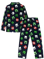 Minecraft Knit Sleep 2 Piece PJ set - Kids, Sizes XS-L