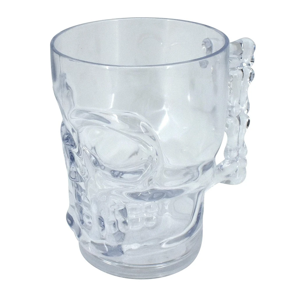 Halloween Clear Skull Beer Mug