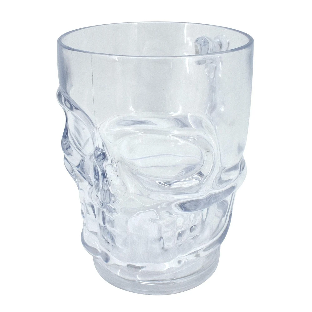 Halloween Clear Skull Beer Mug