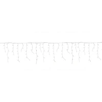 240 5MM LED ICICLE, INDOOR/OUTDOOR, TWINKLING, ADAPTOR, CLEAR WIRE, PURE WHITE,CONNECTABLE, 240CT TWINKLING ICICLE