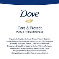 Dove Purify & Hydrate Shampoo, 355 ml Shampoo