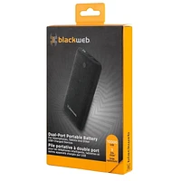 blackweb 10000 mAh Dual-Port Portable Battery (BWA21WI503C Black)