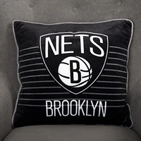 NBA Brooklyn Nets Pillow Cushion, 18” x 18”