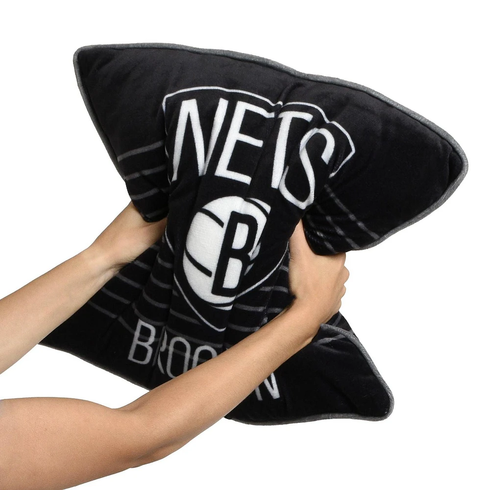 NBA Brooklyn Nets Pillow Cushion, 18” x 18”