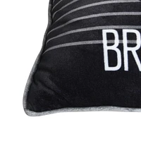 NBA Brooklyn Nets Pillow Cushion, 18” x 18”