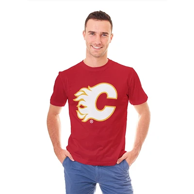 T-shirt à manches courtes pour hommes des Flames de Calgary de la LNH *Exclusivité en ligne