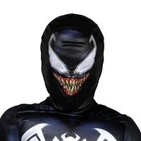 MARVEL Venom Official Youth Halloween Costume - Premium Quality Padded Jumpsuit with Pull On Fabric Mask